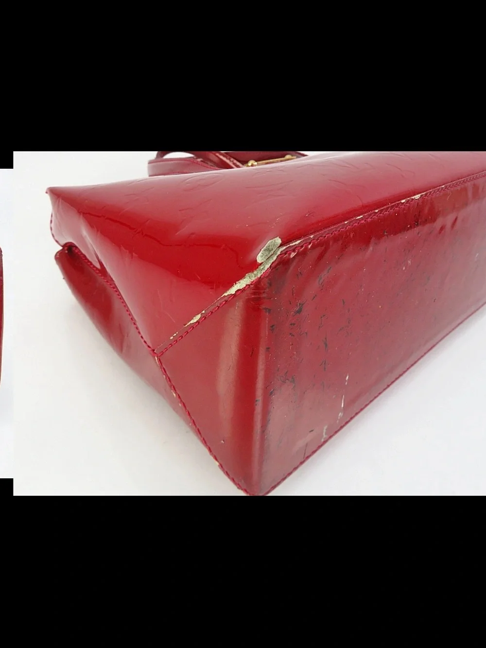 Louis Vuitton shiny red